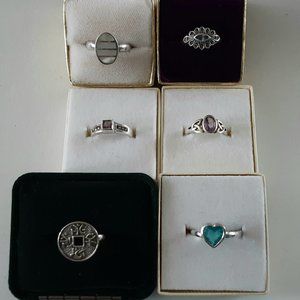 Six Silver Rings to Wear or Share